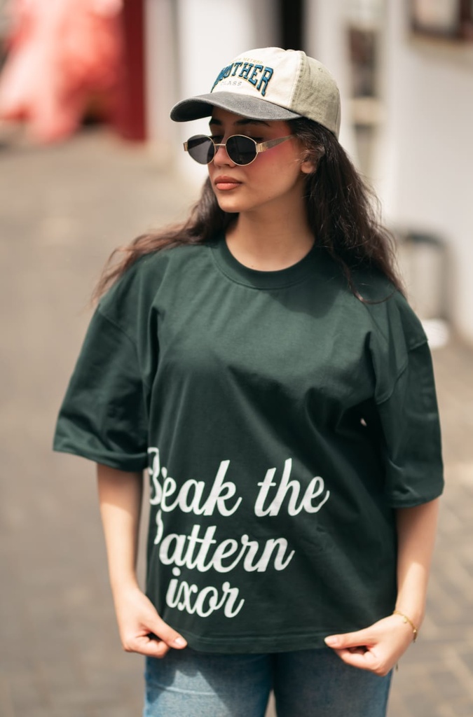 Green Over-Sized Fit T-Shirt