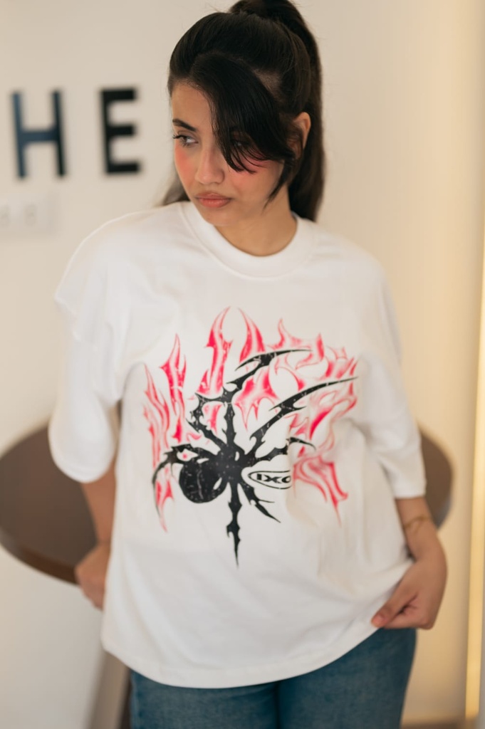 White Printed T-Shirt